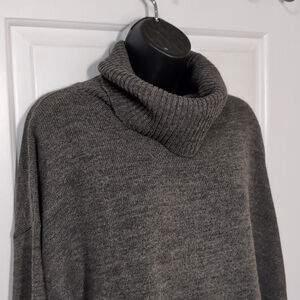 Bellina Gray Turtleneck Wool Alpaca Blend Size XL Sweater
